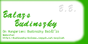 balazs budinszky business card